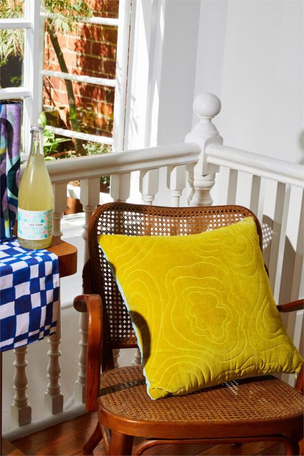 Groove Velvet Cushion